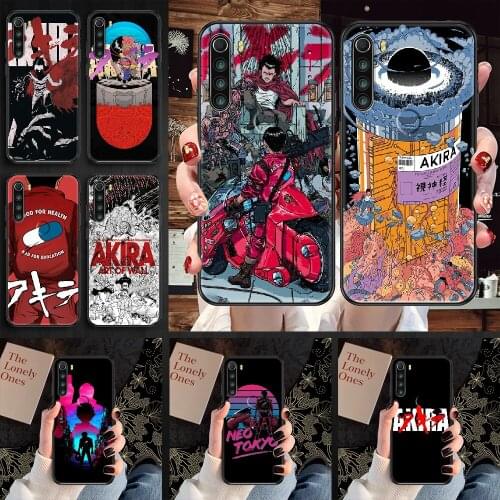 AKIRA Phone case For Xiaomi Redmi Note 7 7A 8 8T 9 9A 9S 10 K30 Pro Ultra black painting shell silicone waterproof 3D back soft