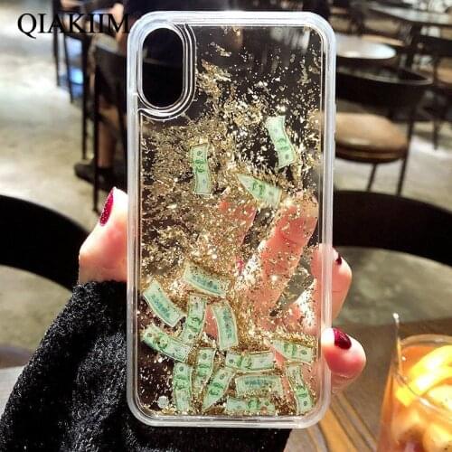 Luxury Quicksand Case For iPhone 7 8 X XR Xs Max Dynamic Liquid Hard PC For iPhone 7 8 6 6s Plus Glitter Coque Capa Capinha