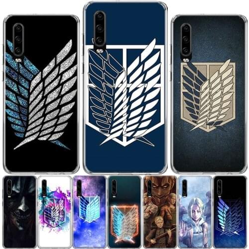 Attack on Titan wings Phone Case For Huawei P40 P30 P20 P10 Mate 10 20 30 Lite Pro P Smart Z Plus 2019 Cover Shell Coque