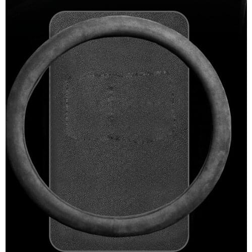 38cm Suede Cow Leather O/D Shape Car Steering Wheel Cover for Golf K3 POLO M Sport M3 E90 E91 E92 E93 E87 E81 E82 E88 X1 E84