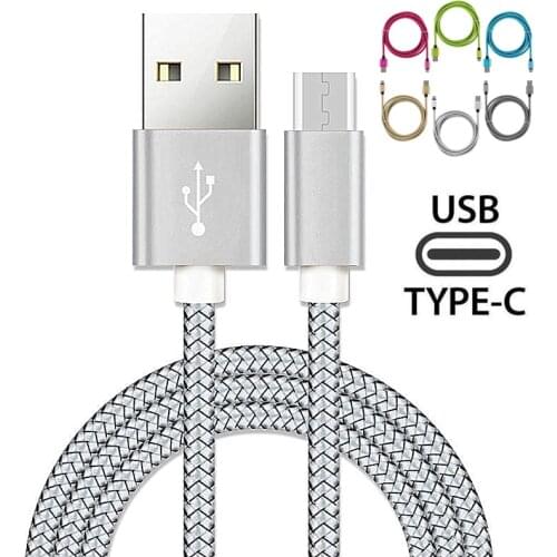 USB Type C Cable Cabo For Xiaomi Redmi K20 note 7 Pro Mi 9t 9 Samsung A70 A40 2M Long Kabel Fast Charging Cabel Phone Charger
