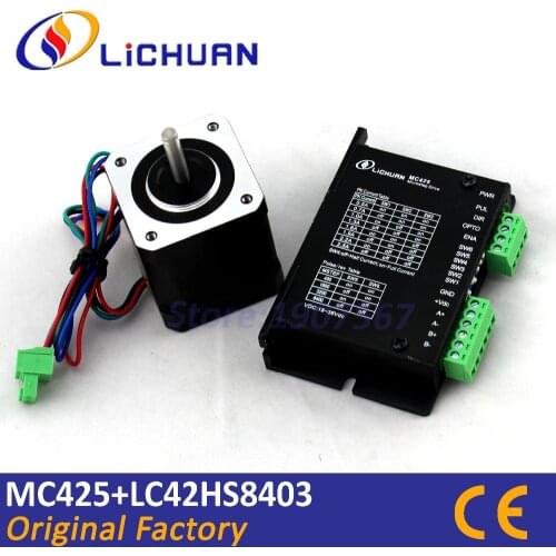 Hot cnc nema 17 stepper motor driver kit 2phase 42mm 0.4N.m 2.5A nema17 steppping motor 17hs8401s cnc motor set
