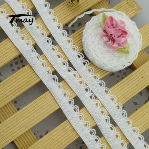 #1697 White Color Cord Soft Bra Accessory Shoulder Strap Lace Elastic Trim 8Yards/Lot DIY Clothes Underwear Waistband Hairbands
