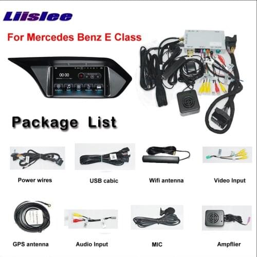 Liislee Car Android Multimedia For Mercedes Benz E Class W213 2016~2017 AUX Radio Stereo CD DVD Player GPS Map Navigation System