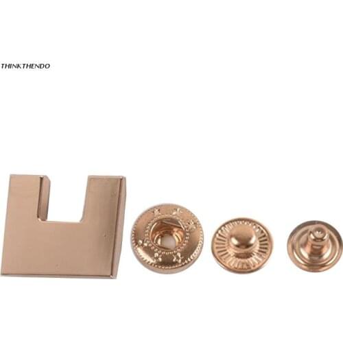 Metal Snap Fasteners Snap Buttons Press Studs Concave Repair Parts for Bags DIY Handmade Leather Crafts Accessories