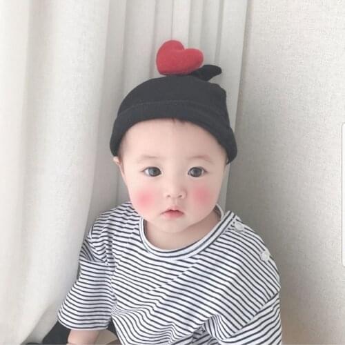 Cute Knitted Love Baby Hat Cap Thick Baby Girl Boy Hat Beanie Winter Warm Kids Hat Baby Bonnet Muts for Newborn Photo Props