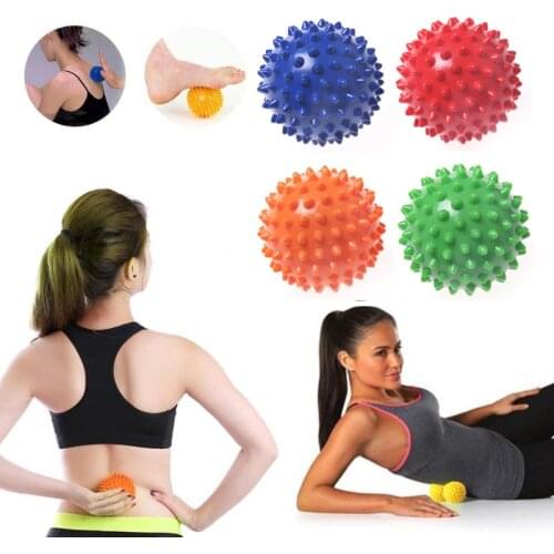 Foot Massage Ball Massage Yoga Fitness Ball Stress Relax Body Spiky PVC Resistant Foot Spiky muscle Massager Trigger Point Foot