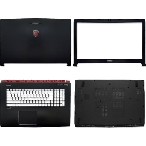 New black for msi gp72 gl72 gl72m MS-1795 MS-1799 series portable lcd back cover/front beze/hinges/handrest/bottom case top cove