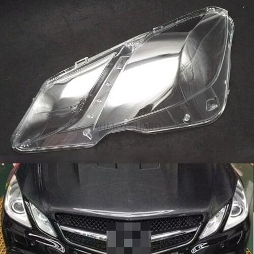 Headlight Lens For Mercedes-Benz W207 E200 E250 E300 Coupe 2009~2013 Headlamp Cover Car Replacement Clear Auto Shell