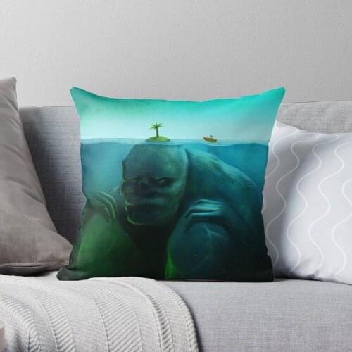 Lonely Island Throw Pillow Cushion Cover Polyester throw pillows case on sofa home living room car seat decor 45x45cm