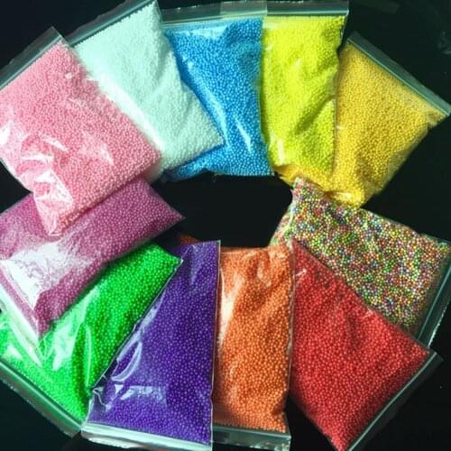 2-6mm DIY Polystyrene Styrofoam Balls Bottle Snow Mud Particles Accessories Slime Balls Small Tiny Foam Beads For Foam Filler