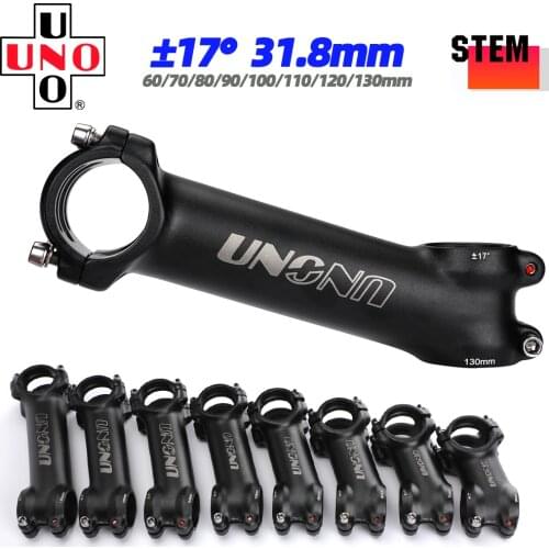 UNO Kalloy Road Bike Electric bike Stem 31.8 17Degree MTB Handlebar Stem 60-130mm Ultralight Stem BMX Mountain Bike Parts