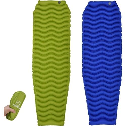 Camping Moistureproof Cushion Mummy Type Air Cushion Outdoor Tent Sleeping Cushion Air-filled Bed Bearing Capacity 100KG