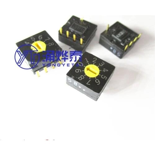 YYT 5PCS DRS3010 coding switch 0-9 rotating 10 gear dial switch 4:1 pin