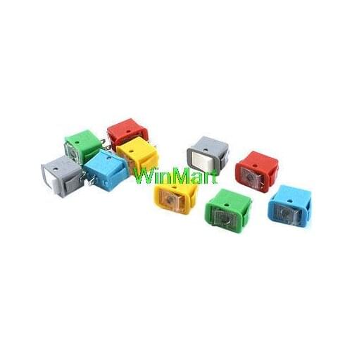 20pcs Latching SPST 2 Positions Rocker Switch AC250V/10A 125V/13A Colorful