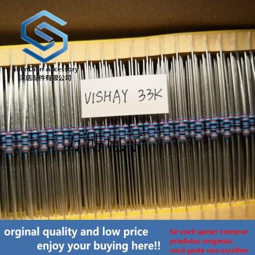 30pcs only orginal new Resistance 1/4W 0.25W 33K 33000 ohm can pay