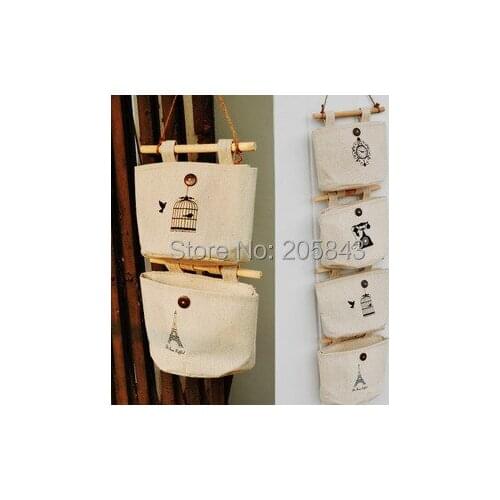4PCS/LOT Hanging Jewelry Organizer bags hanging storage bag for sundries