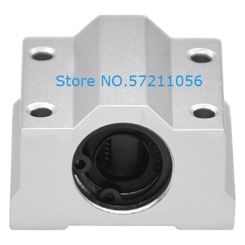 4PCS Linear Motion Ball Bearing Slide Block Bushing SC6UU SCS8UU SC10UU SCS12UU 16UU 20UU Linear Shaft CNC 3D Printer Parts