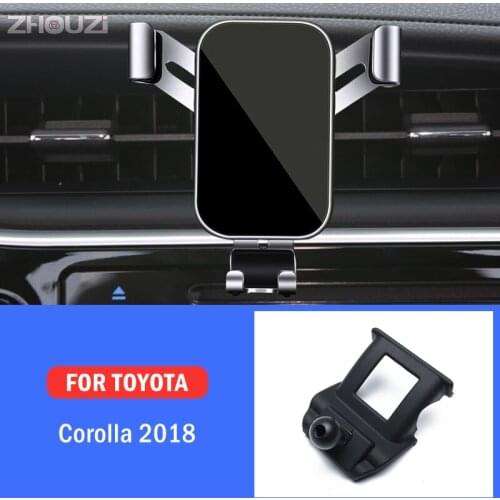 Car Mobile Phone Holder For Toyota Corolla Altis Levin 2018 Air Vent Mounts Stand GPS Gravity Navigation Bracket Car Accessories