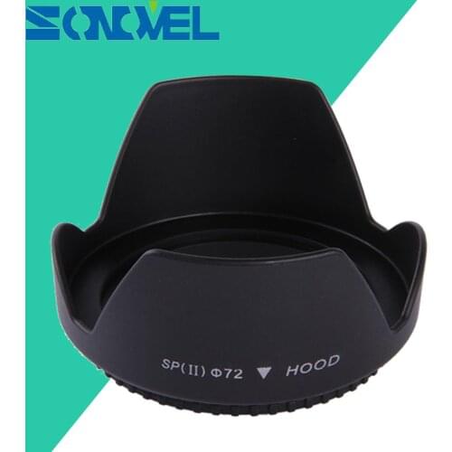 72mm Screw-In Flower Lens Hood For Sony A7 A77II A7II A7R A7S A7RII A7SII A9 with sony FE 24-240mm / FE 70-200mm f/4 G Lens