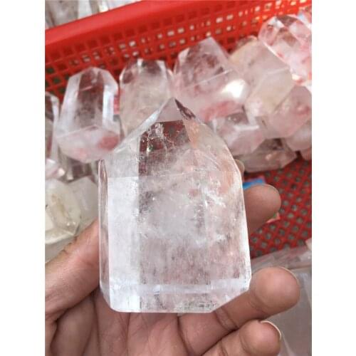 Large size drop shipping natural clear quartz crystal gemstone wand point healing chakra rock crystal wicca wand decoration