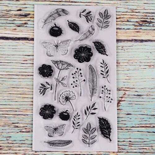 Flower garden Transparent clear stamp for DIY Scrapbooking/Card Making/Kids Christmas Fun Decoration Supplies