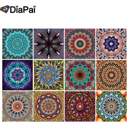 DIAPAI Diamond Painting 5D DIY Full Square/Round Drill "Religious Mandala" 3D Embroidery Cross Stitch 5D Decor Gift