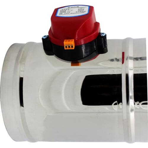 220v electric Motorized air Damper 1pc air Duct Vent air Damper HVAC vmc volume control Valve Diameter 80 - 400 mm
