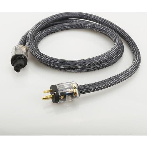 Hifi Audio 4N OFC Copper 10AWG Bulk cable US AC Power cord cable AC Mains Power cable with P-029 C-029 power plug connector jack