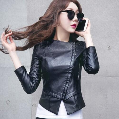 KMETRAM Faux Leather Jacket Spring Autumn Jacket Women Clothes 2020 Womens Coat Female Korean Bomber Jackets Chaqueta Mujer MY