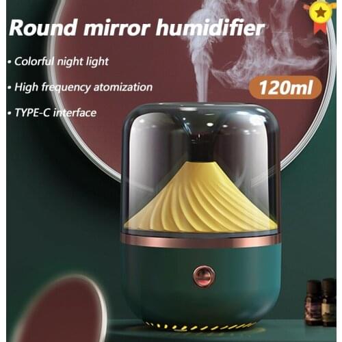 Portable Crystal Aromatherapy Humidifier USB Wireless Aroma Essential Oil Diffuser Air Humidificador with Atmosphere Lamp Home