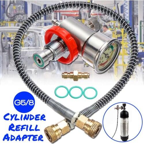 CO2 Tank Bottle Refill Station Adapter Scuba Diving Valve CO2 Filling Station Carbon Fiber Cylinder Air Inflation Refill Adapter