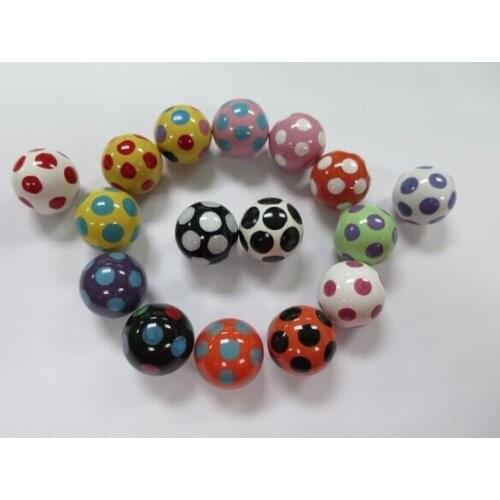 Furniture knobs handle Ceramic Dot Cabinet Door Cupboard Drawer handle knobs decorative ceramic knobs and pulls