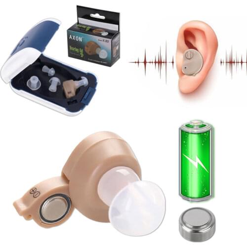 Hearing Aids with Battery Audifonos for The Elderly Deafness Voice Amplifier Adjustable Sound Enhancer Hearing Aid Health Care