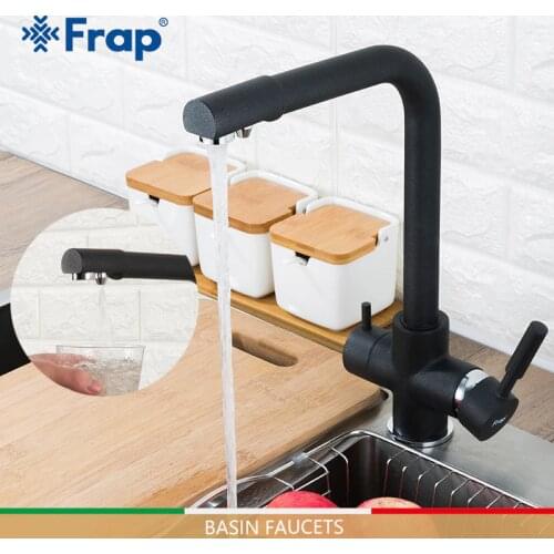 FRAP kitchen faucets brass color sink faucet for kitchen tap mixer kitchen Filter single faucet mixer tap torneira cozinha