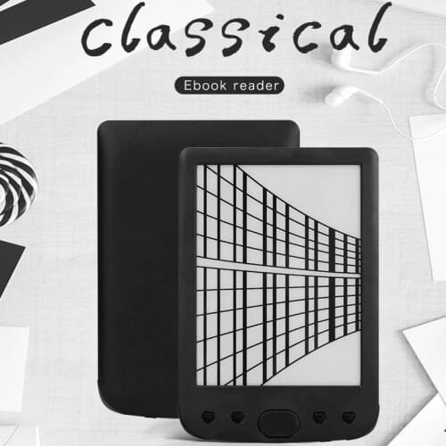 Fast shipping 6 inch 8GB electronic ink screen digital ebook reader support SD card e books e-ink