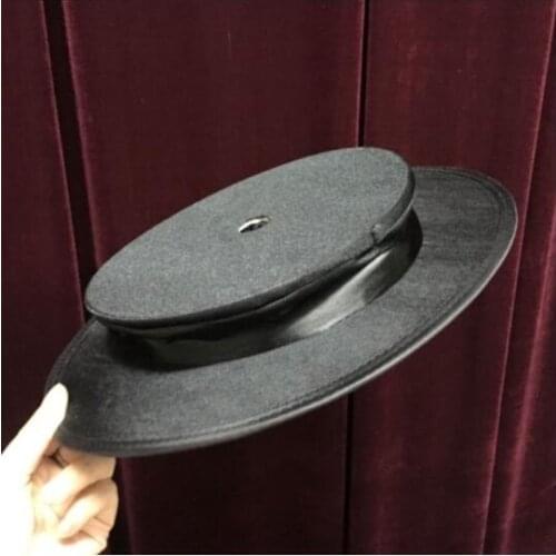 Magicians Top Hat With Hole Magic Tricks Stage Illusions Accessories Gimmick Prop Can Used with Cane to Table Base Magie Comedy