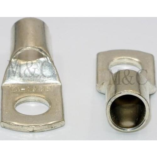 50 PCs Tinned Copper Cable lugs Copper Tube Terminals Battery Cable Lugs/Eyelets Sizes 1.5mm-4mm 12/14/16AWG SC1.5-5 SC2.5-4/5/6