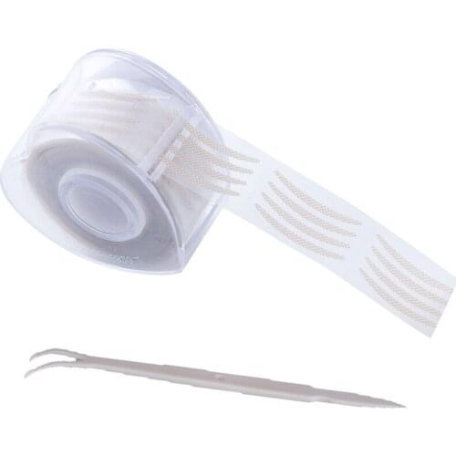 600 Pcs Double Eyelid Tape Eye Lift Strips Invisible Double Fold Clear Gray Eyelid Stickers Big Eyes Ladies Eye Makeup Tool