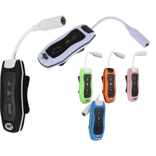 8GB MP3 Player Swimming Underwater Diving Spa + FM Radio Waterproof Headphones White