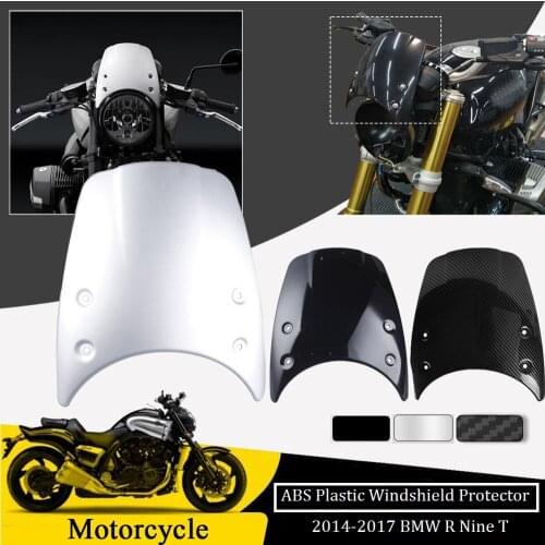 ABS Plastic Wind shield Windshield Windscreen Flyscreen Headlight fairing Cover For BMW R NINE T 2014 2015 2016 2017 R9T R NINET