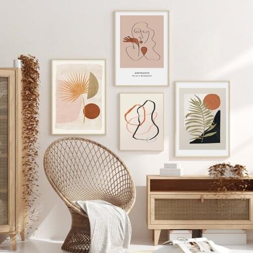 Modern Abstract Boho Style Gallery Canvas Painting Poster and Print Wall Art Pictures Posters Living Room Home Decor NO FRAME