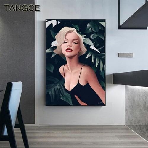 Abstract Sweet Comic Girl Poster and Print Famous Illustration Decor Girlish Tableaux for Bedroom Nordic Style Wall Art Picture