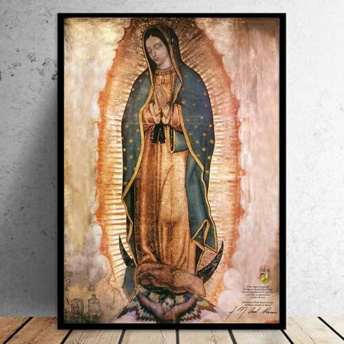 5D DIY Diamond Christian Guadalupe Virgin Mary Painting Picture Embroidery Mosaic Cross Stitch Craft Wall Art Decoration