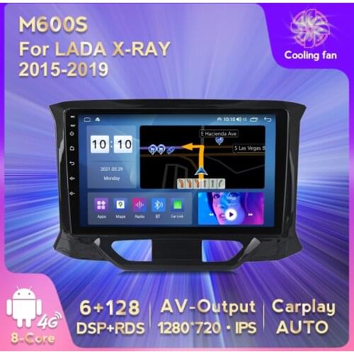 IPS HD 1280*720 Android 11 Car GPS Navigation DVD Multimedia Player for Lada X Ray Xray 2015-2019 BT Stereo Player Carplay AUTO