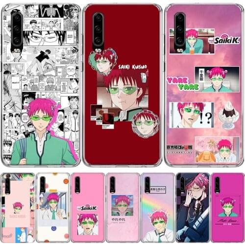 The Disastrous Life of Saiki K Saiki Kusuo Phone Case For Huawei Mate 30 20 10 P40 P30 P20 P10 Pro Lite P Smart Z Plus 2019 2018
