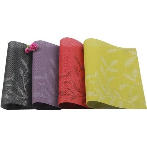 Flower Pattern Placemats for Dining Table Mat Set Linens Place Mat in Kitchen Accessories Cup Wine Decorative Mat JU31514