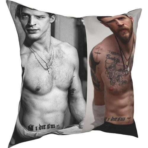 Warrior Tom hardy decorative cushion cover figure cushion cover 45 cm linen pillow residential culture