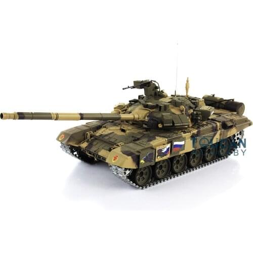 Children Toys 2.4G 7.0 Heng Long 1/16 Scale Upgraded Metal Ver Russia T90 RTR RC Tank 3938 TH17846-SMT4