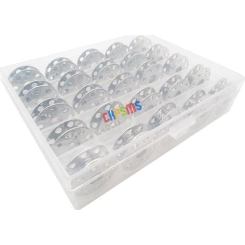 BOBBIN BOX+25 for SINGER FEATHERWEIGHT SEWING MACHINE BOBBINS 221 222 301 #45785